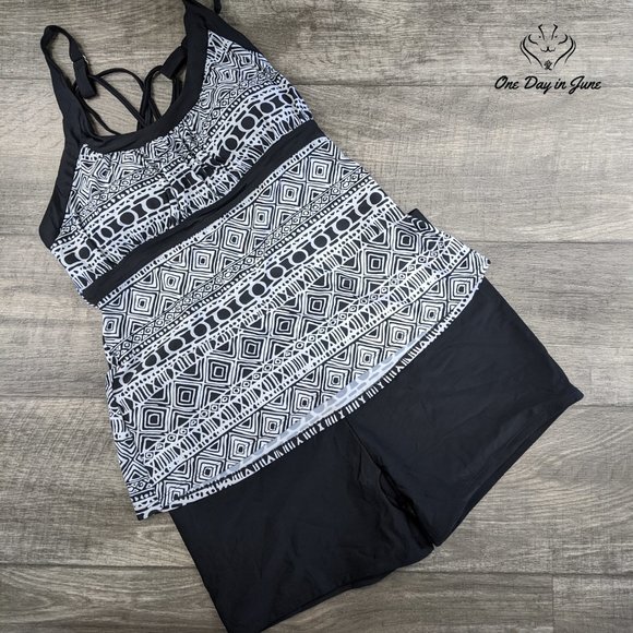 Two Pieces Tankini Swimsuit - Picture 3 of 3